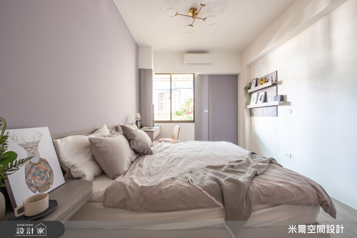 25坪老屋(16~30年)＿北歐風臥室案例圖片＿米爾空間設計＿米爾_經典玩色_桃園中壢之19
