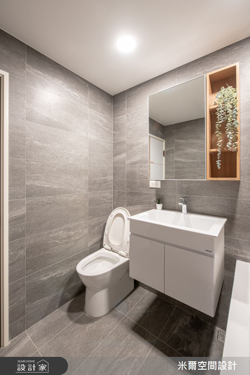 25坪老屋(16~30年)＿北歐風浴室案例圖片＿米爾空間設計＿米爾_經典玩色_桃園中壢之33