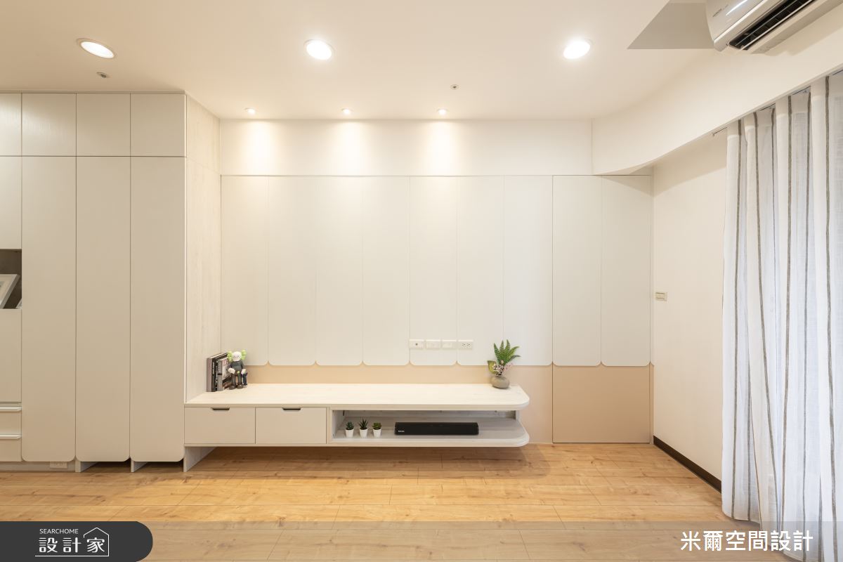 28坪中古屋(5~15年)＿北歐風客廳案例圖片＿米爾空間設計＿米爾_白丰木橡_新竹北區之9