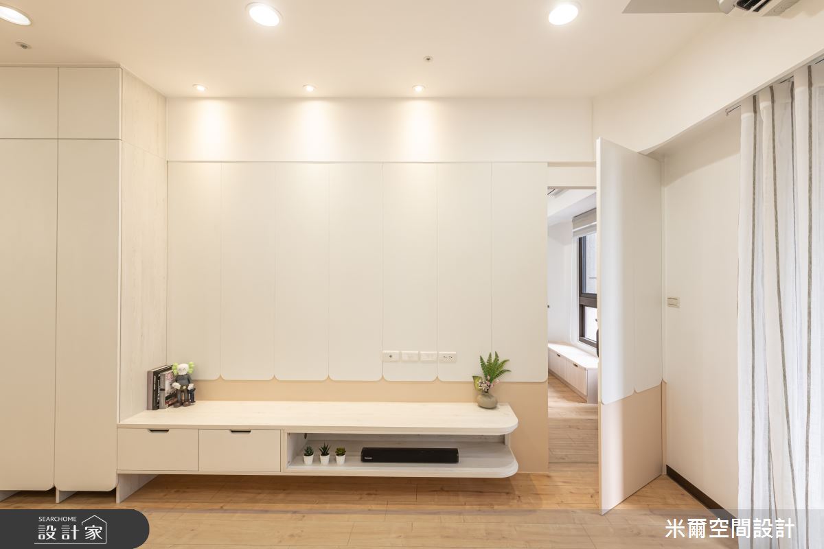 28坪中古屋(5~15年)＿北歐風客廳案例圖片＿米爾空間設計＿米爾_白丰木橡_新竹北區之10