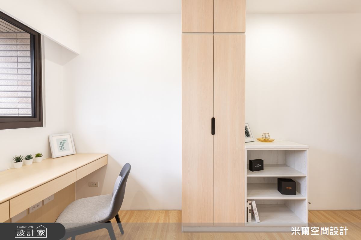 28坪中古屋(5~15年)＿北歐風書房案例圖片＿米爾空間設計＿米爾_白丰木橡_新竹北區之25