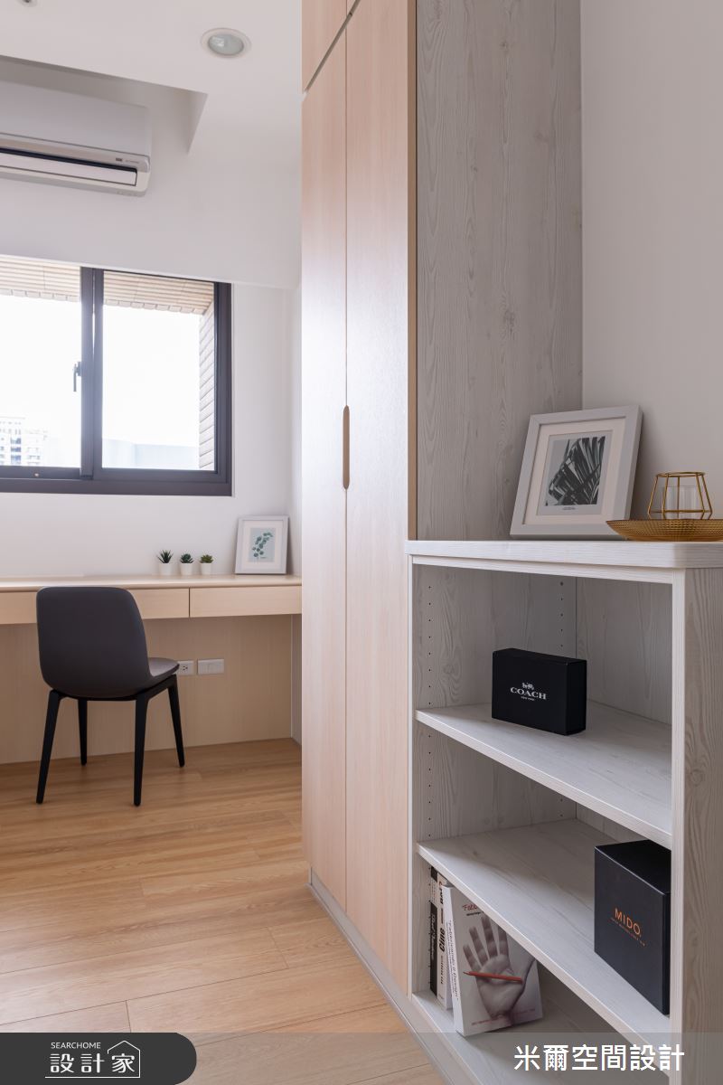 28坪中古屋(5~15年)＿北歐風書房案例圖片＿米爾空間設計＿米爾_白丰木橡_新竹北區之22