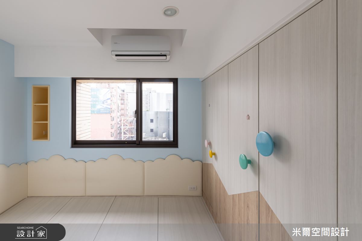 28坪中古屋(5~15年)＿北歐風兒童房兒童房案例圖片＿米爾空間設計＿米爾_白丰木橡_新竹北區之30