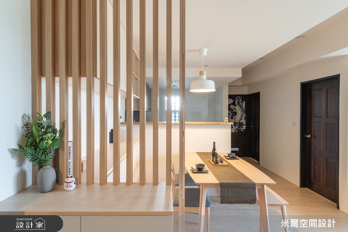 25坪新成屋(5年以下)＿日式風玄關餐廳案例圖片＿米爾空間設計＿米爾_簡約生活_新竹竹北之3