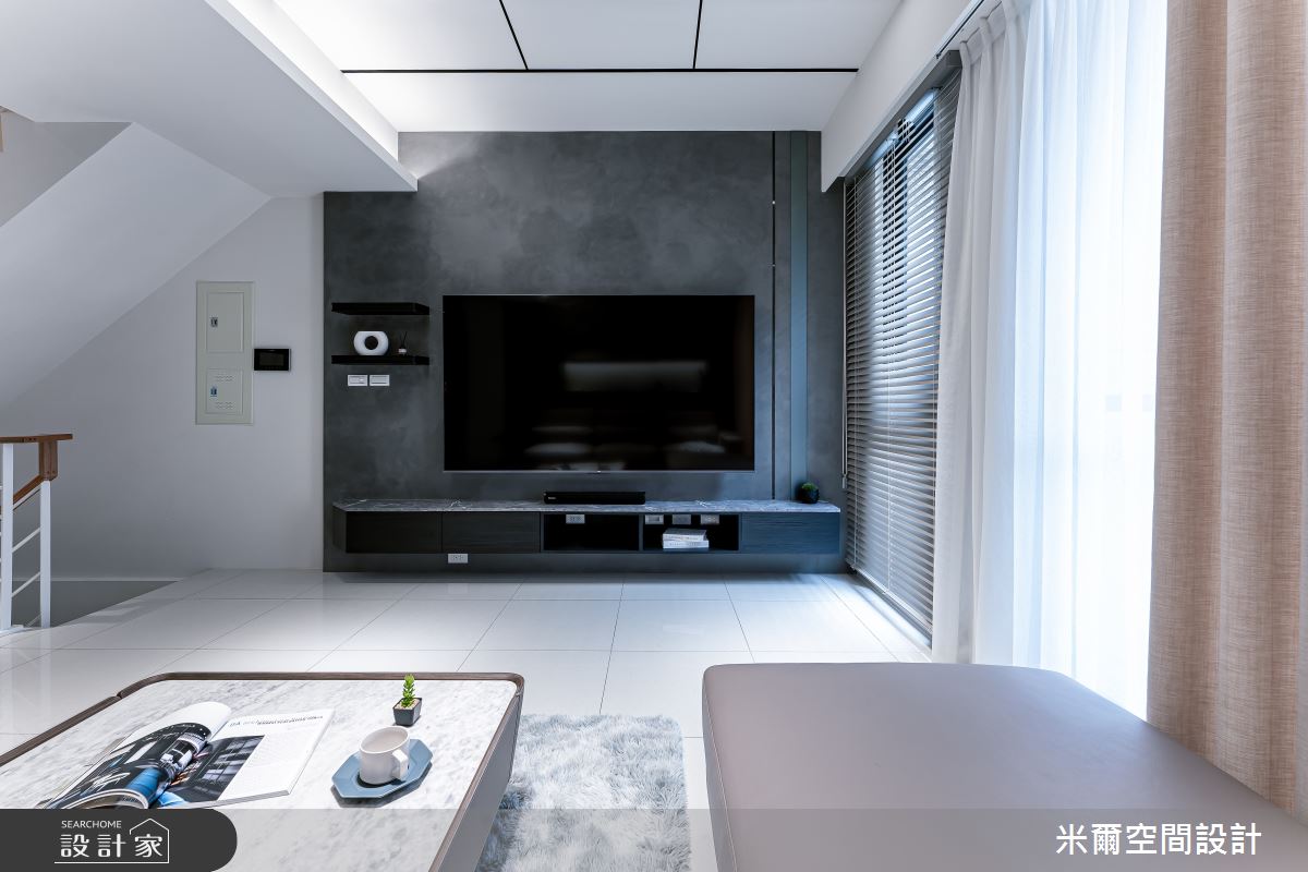 80坪新成屋(5年以下)＿現代風客廳案例圖片＿米爾空間設計＿米爾_王橋晶鑽_新竹北區之3