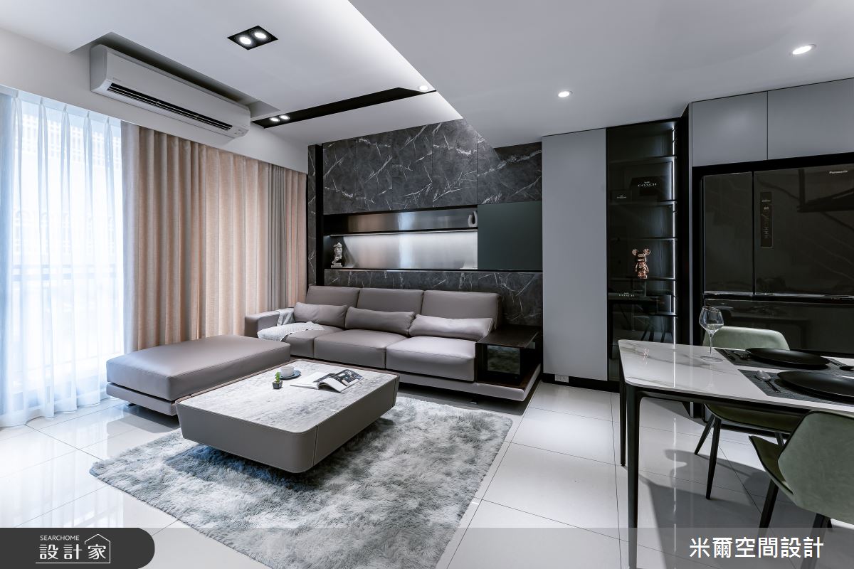 80坪新成屋(5年以下)＿現代風客廳餐廳案例圖片＿米爾空間設計＿米爾_王橋晶鑽_新竹北區之8