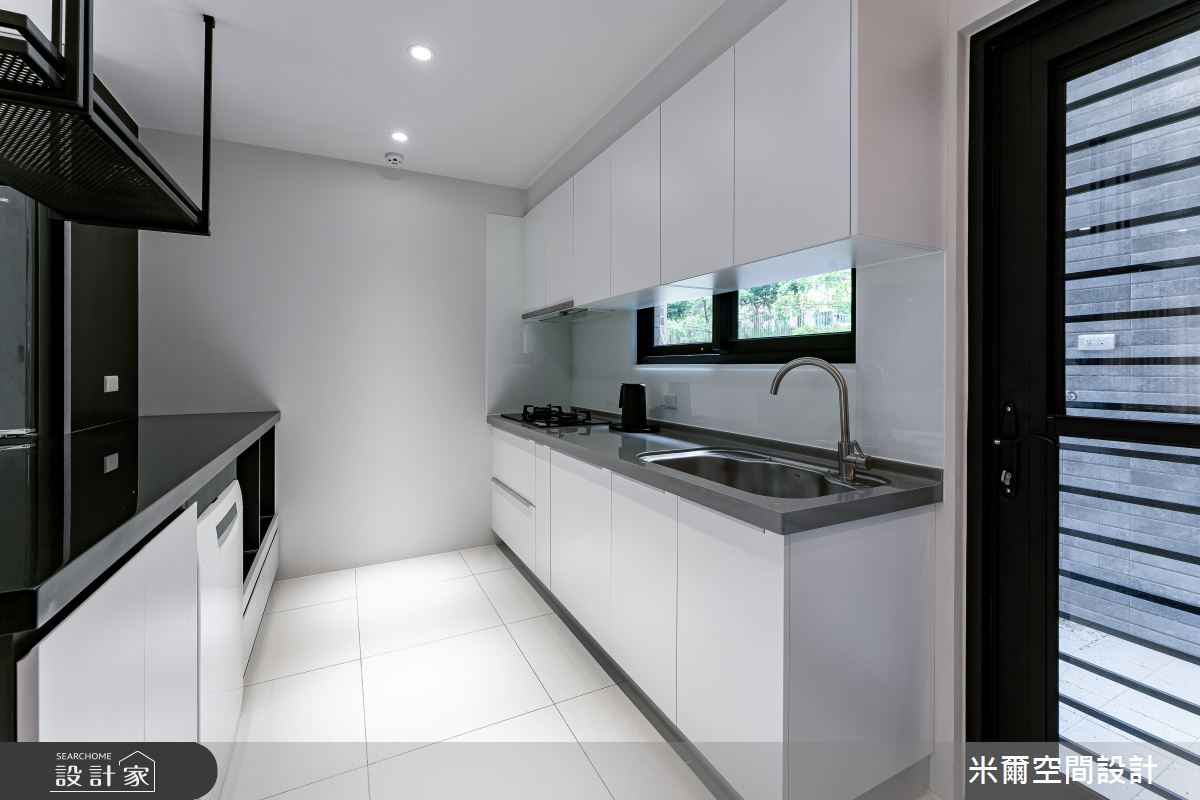 80坪新成屋(5年以下)＿現代風廚房中島案例圖片＿米爾空間設計＿米爾_王橋晶鑽_新竹北區之13