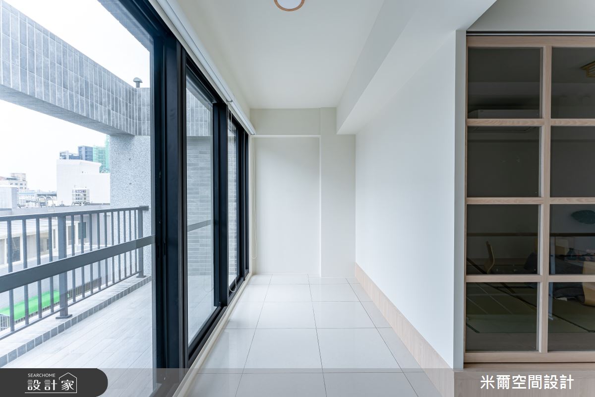 80坪新成屋(5年以下)＿現代風和室走廊案例圖片＿米爾空間設計＿米爾_王橋晶鑽_新竹北區之15