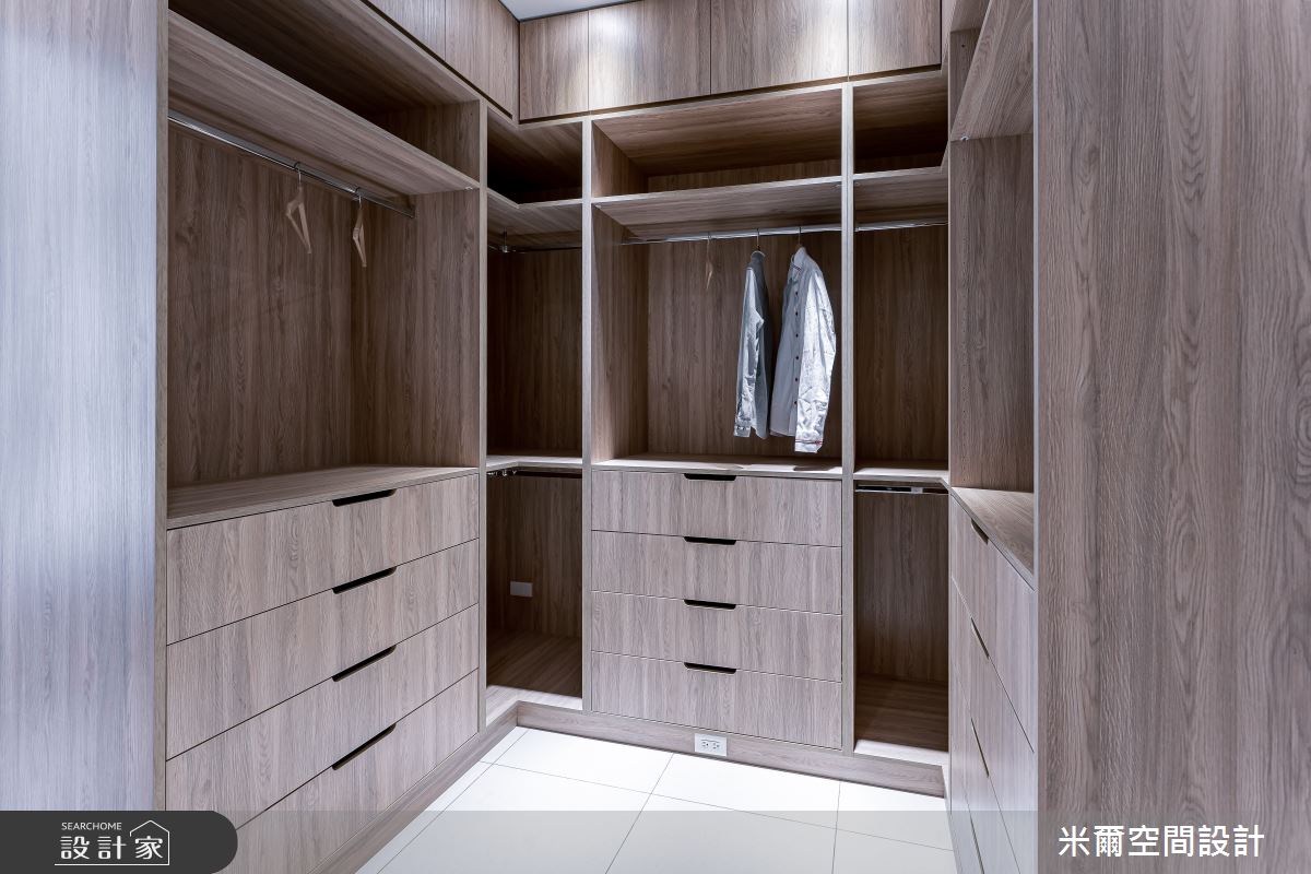 80坪新成屋(5年以下)＿現代風更衣間案例圖片＿米爾空間設計＿米爾_王橋晶鑽_新竹北區之22