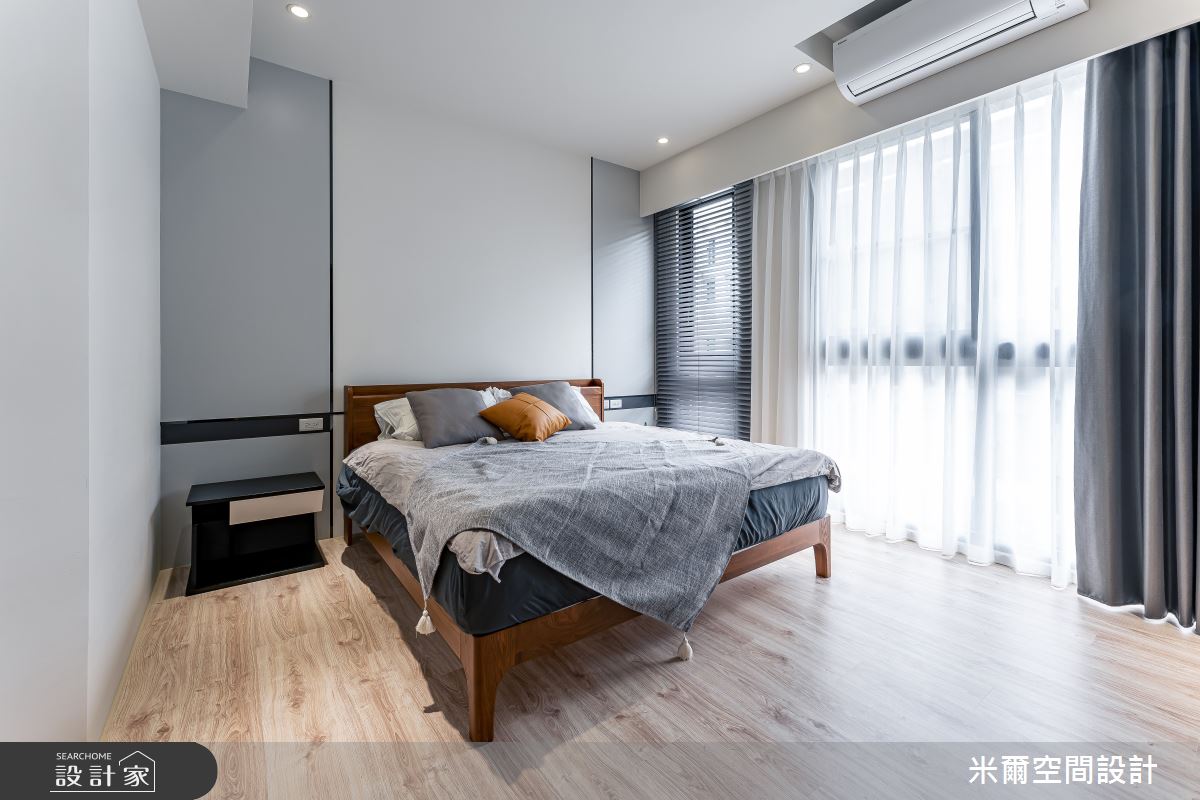80坪新成屋(5年以下)＿現代風臥室案例圖片＿米爾空間設計＿米爾_王橋晶鑽_新竹北區之28