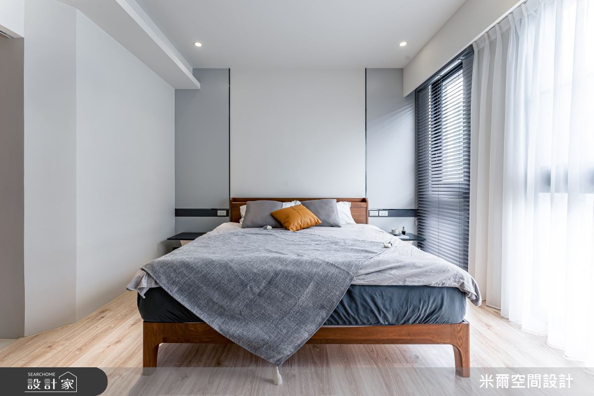 80坪新成屋(5年以下)＿現代風臥室案例圖片＿米爾空間設計＿米爾_王橋晶鑽_新竹北區之29
