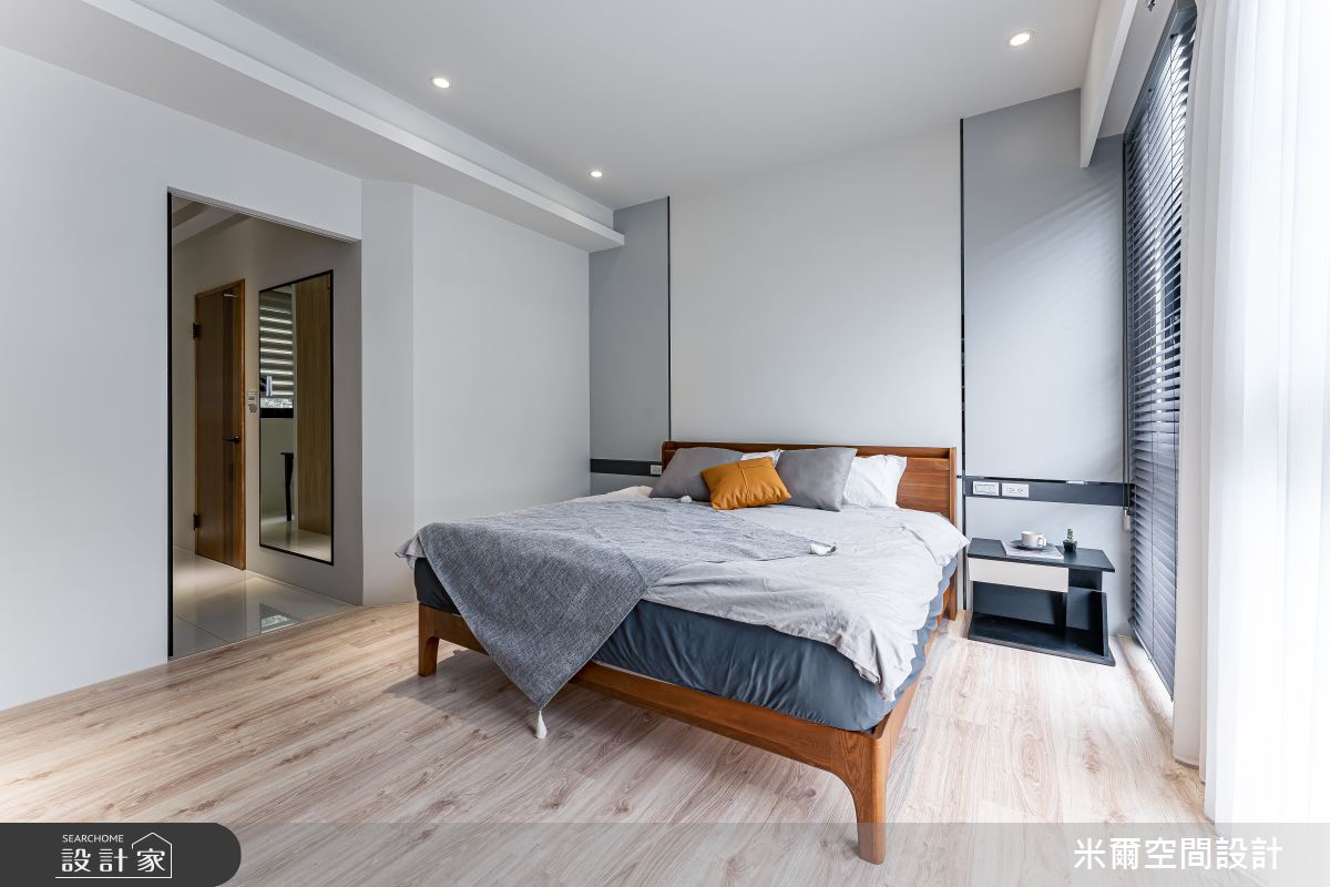 80坪新成屋(5年以下)＿現代風臥室案例圖片＿米爾空間設計＿米爾_王橋晶鑽_新竹北區之30