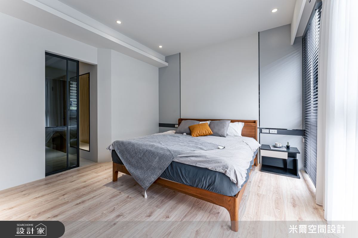 80坪新成屋(5年以下)＿現代風臥室案例圖片＿米爾空間設計＿米爾_王橋晶鑽_新竹北區之31