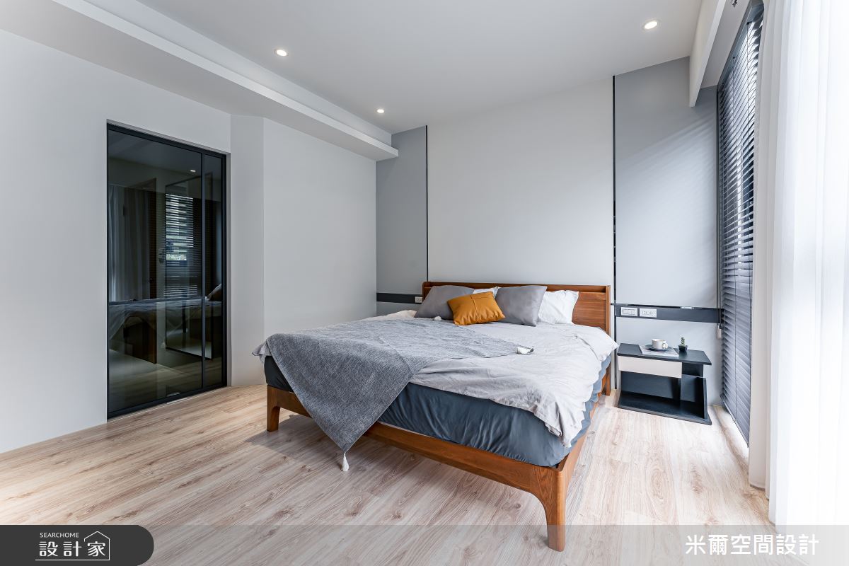 80坪新成屋(5年以下)＿現代風臥室案例圖片＿米爾空間設計＿米爾_王橋晶鑽_新竹北區之32