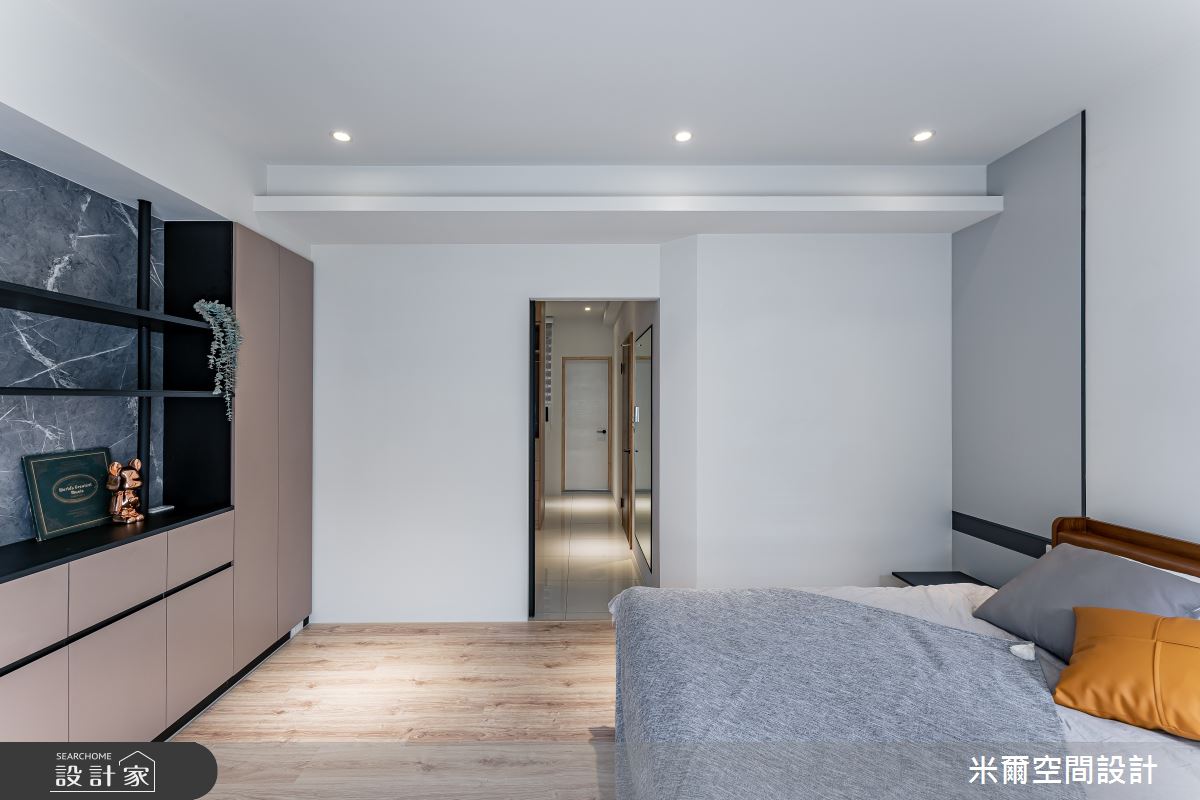 80坪新成屋(5年以下)＿現代風臥室案例圖片＿米爾空間設計＿米爾_王橋晶鑽_新竹北區之33