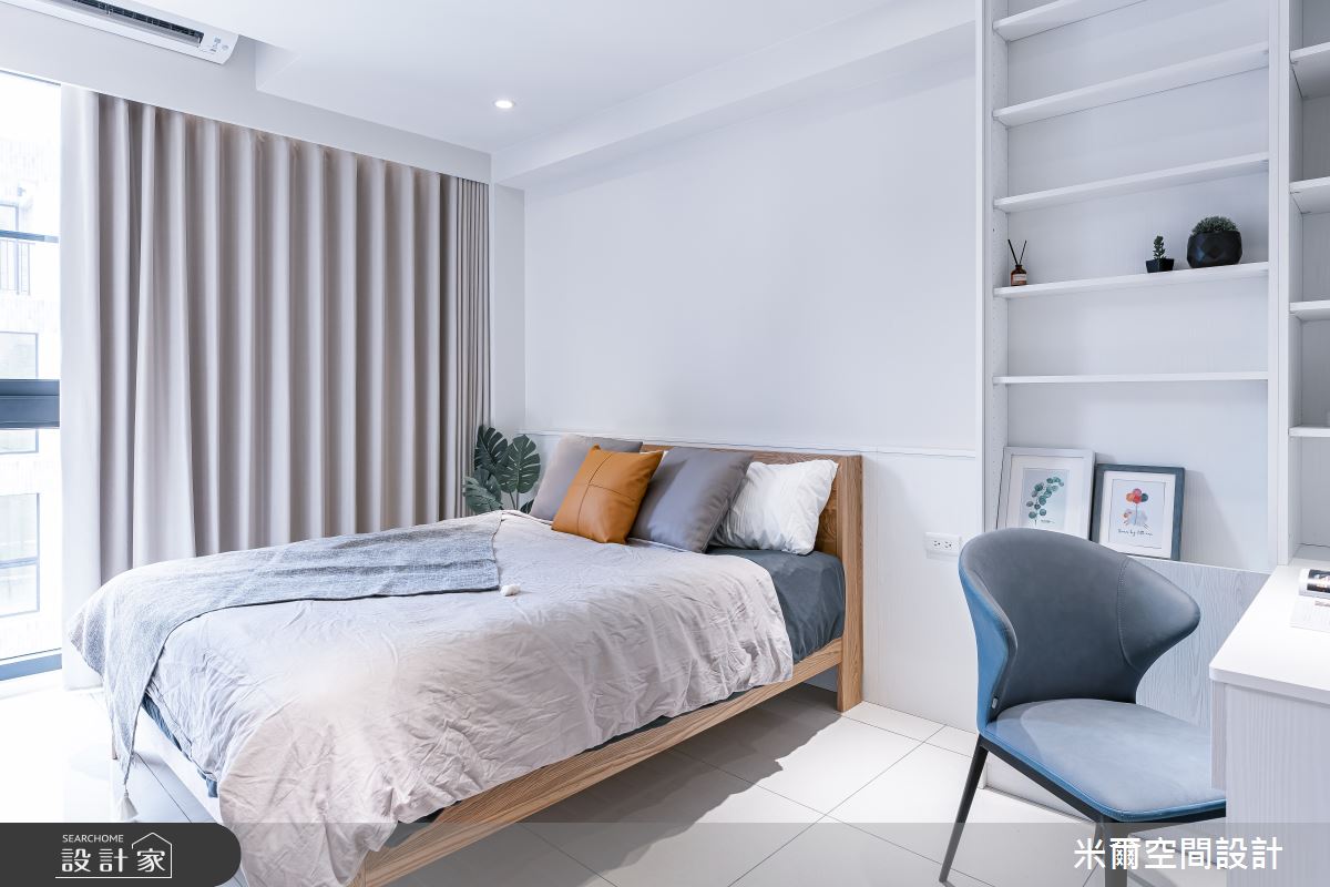 80坪新成屋(5年以下)＿現代風客房案例圖片＿米爾空間設計＿米爾_王橋晶鑽_新竹北區之38