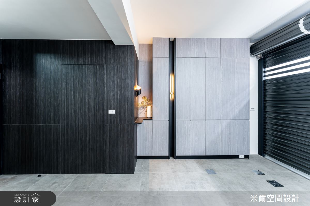 80坪新成屋(5年以下)＿現代風玄關車庫案例圖片＿米爾空間設計＿米爾_王橋晶鑽_新竹北區之46
