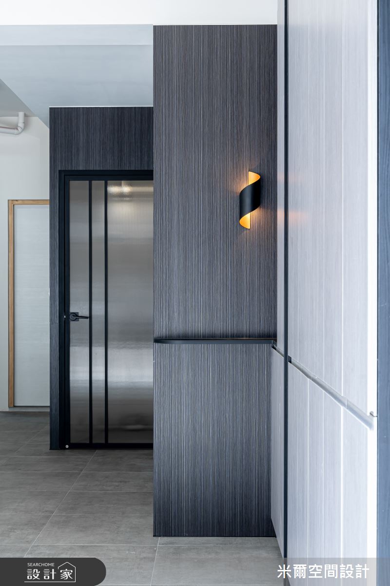 80坪新成屋(5年以下)＿現代風玄關車庫案例圖片＿米爾空間設計＿米爾_王橋晶鑽_新竹北區之48
