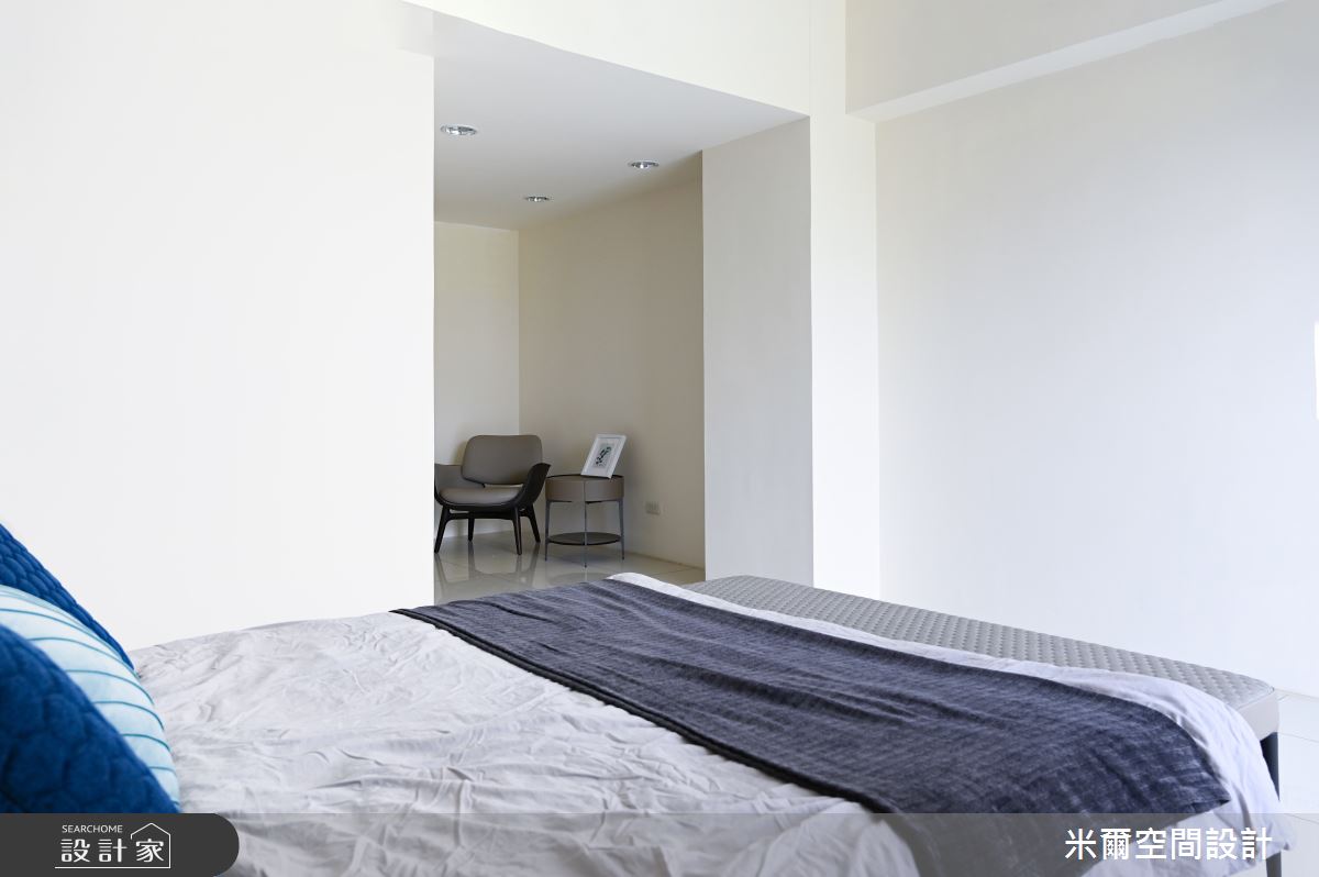 30坪新成屋(5年以下)＿現代風臥室案例圖片＿米爾空間設計＿米爾_富新時代，新屋透天_新竹縣湖口之17