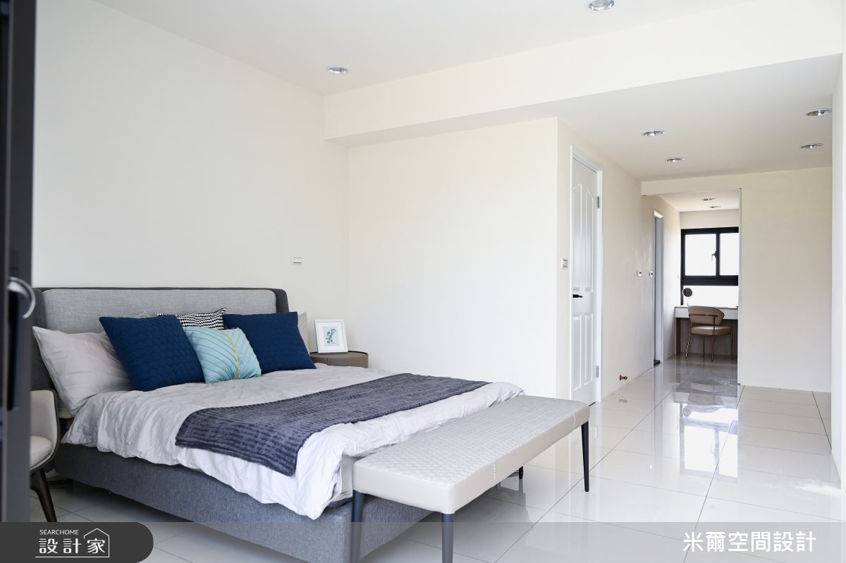 30坪新成屋(5年以下)＿現代風臥室案例圖片＿米爾空間設計＿米爾_富新時代，新屋透天_新竹縣湖口之16