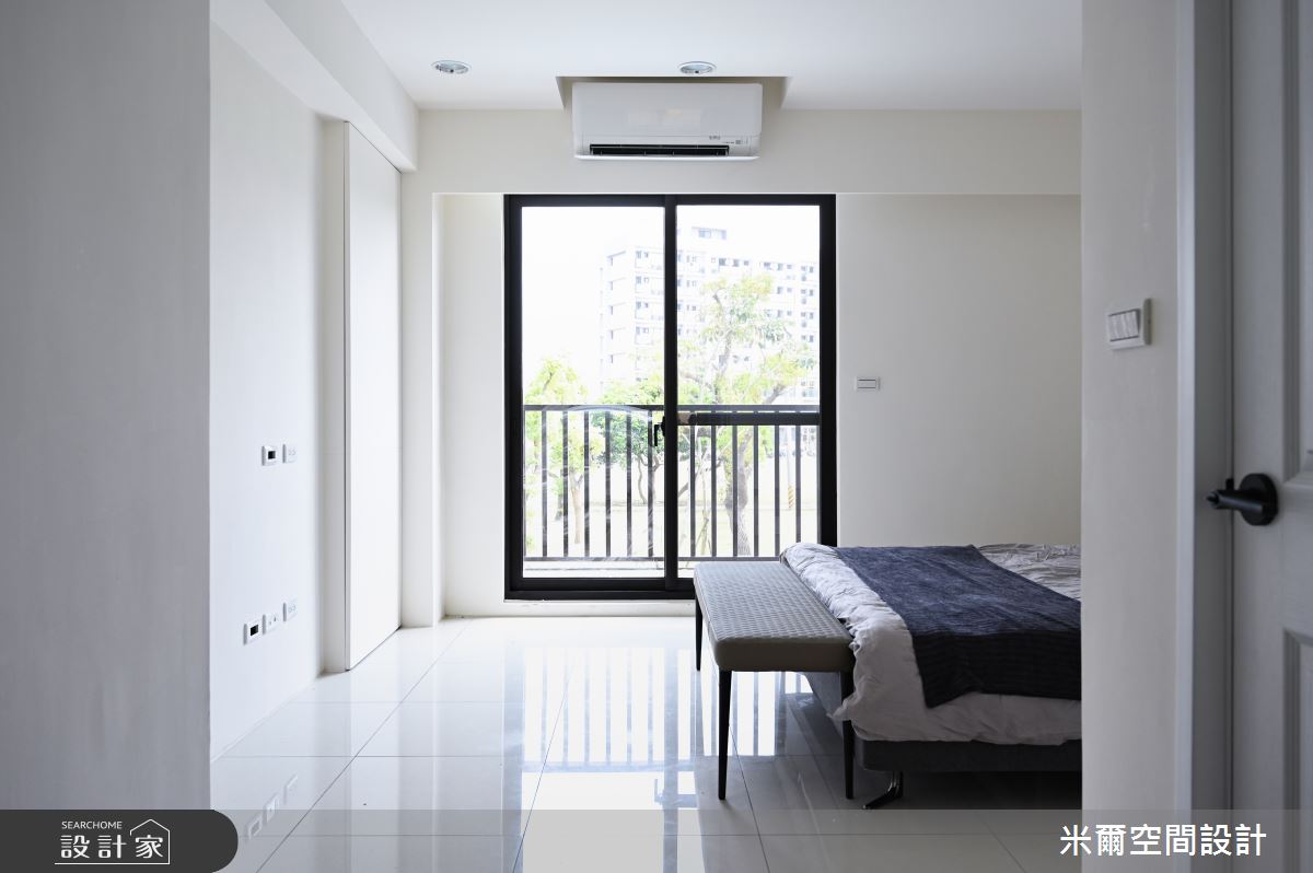 30坪新成屋(5年以下)＿現代風臥室案例圖片＿米爾空間設計＿米爾_富新時代，新屋透天_新竹縣湖口之14