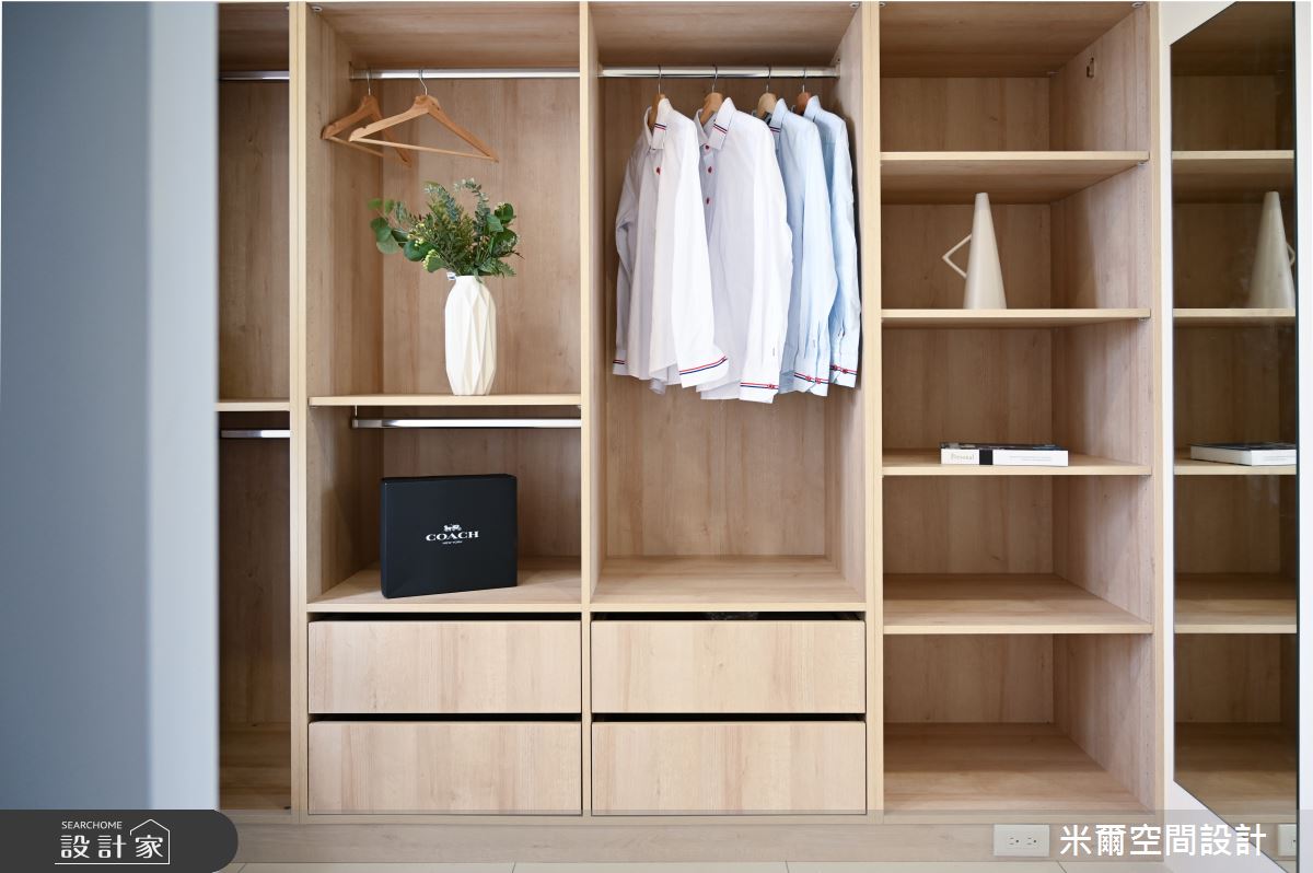 30坪新成屋(5年以下)＿現代風更衣間案例圖片＿米爾空間設計＿米爾_富新時代，新屋透天_新竹縣湖口之20