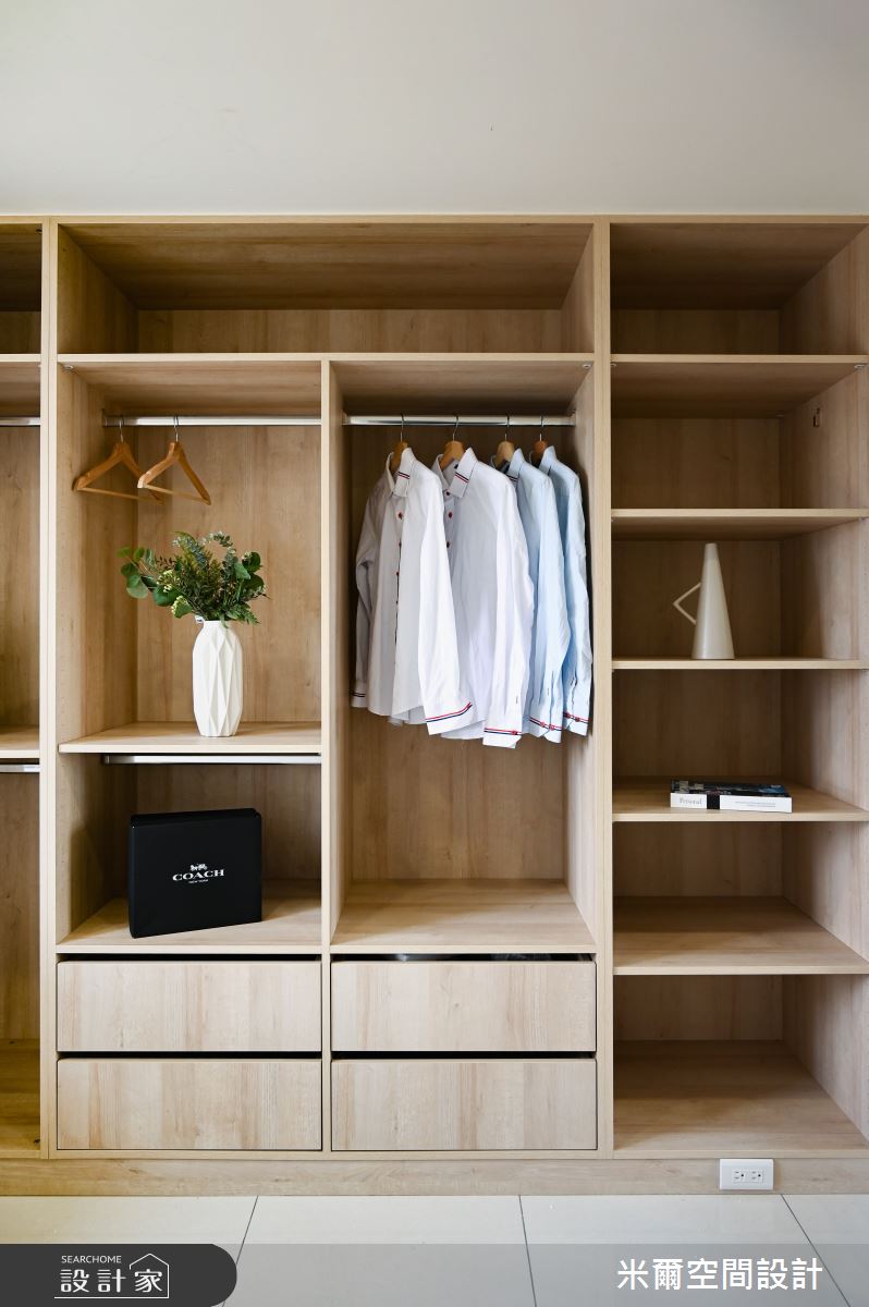 30坪新成屋(5年以下)＿現代風更衣間案例圖片＿米爾空間設計＿米爾_富新時代，新屋透天_新竹縣湖口之22