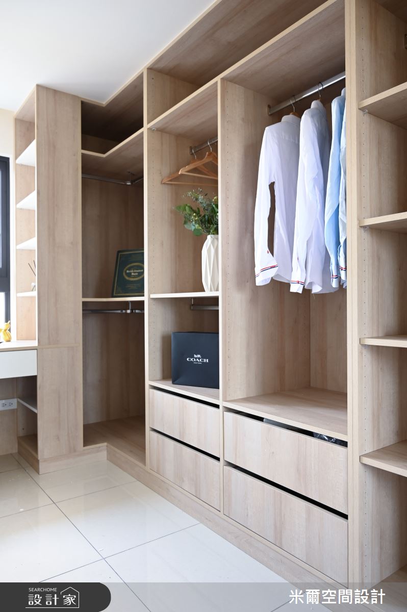 30坪新成屋(5年以下)＿現代風更衣間案例圖片＿米爾空間設計＿米爾_富新時代，新屋透天_新竹縣湖口之21