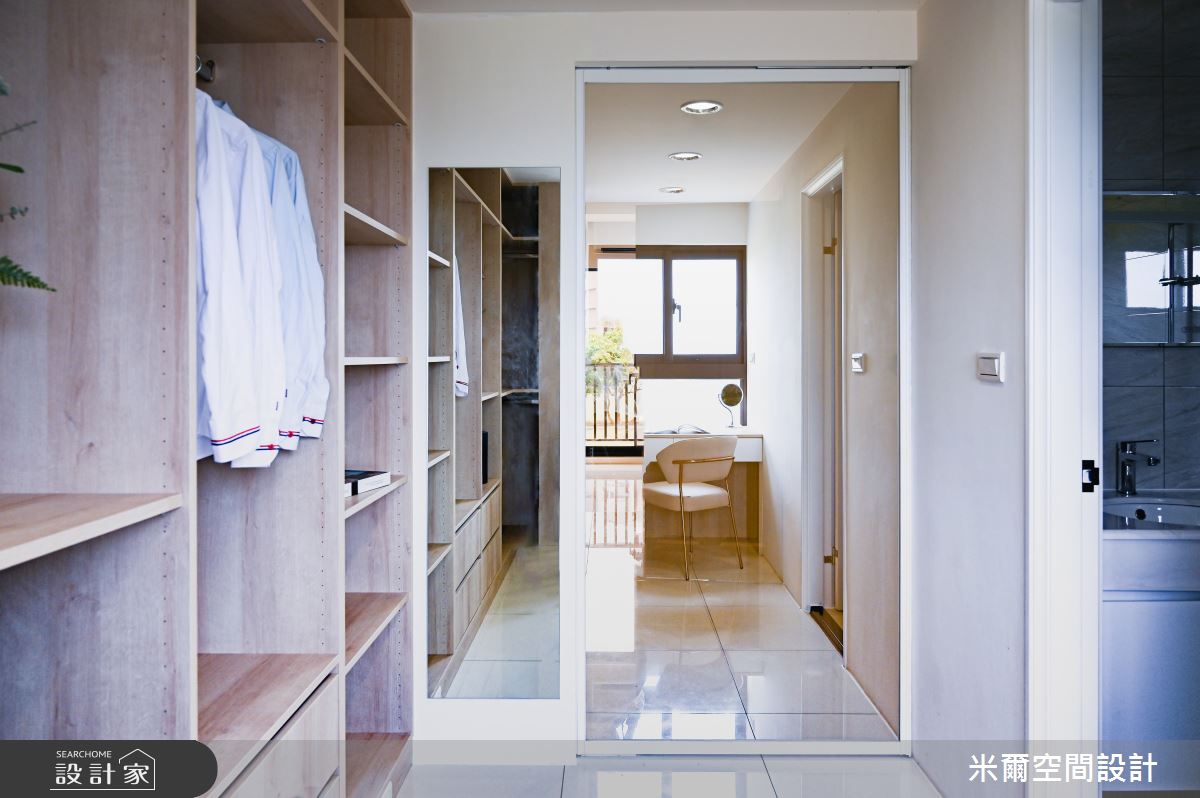 30坪新成屋(5年以下)＿現代風更衣間案例圖片＿米爾空間設計＿米爾_富新時代，新屋透天_新竹縣湖口之24