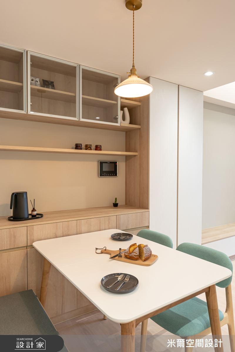 28坪新成屋(5年以下)＿北歐風餐廳案例圖片＿米爾空間設計＿米爾_珥悅_桃園中壢之5