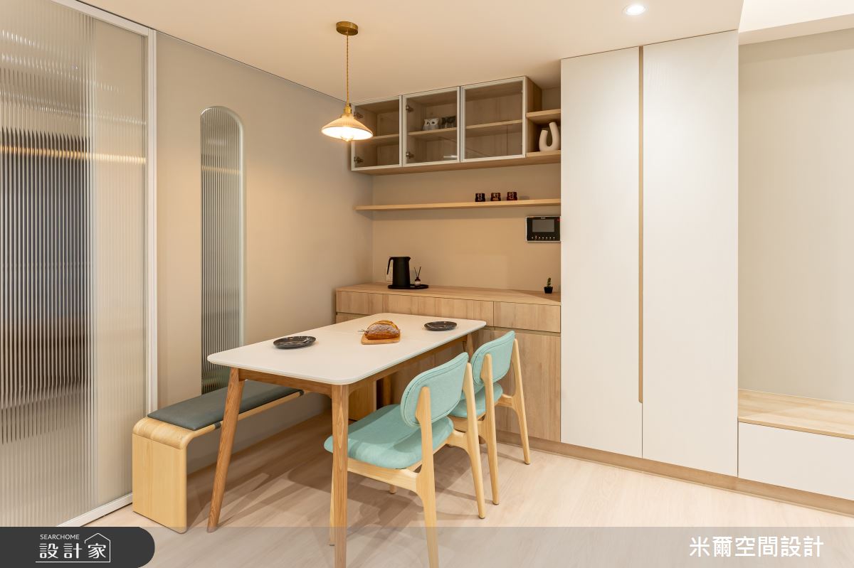 28坪新成屋(5年以下)＿北歐風餐廳案例圖片＿米爾空間設計＿米爾_珥悅_桃園中壢之7