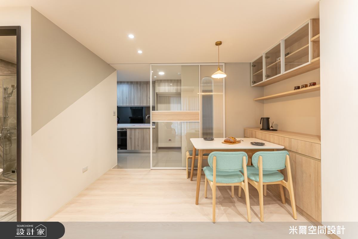 28坪新成屋(5年以下)＿北歐風餐廳案例圖片＿米爾空間設計＿米爾_珥悅_桃園中壢之16
