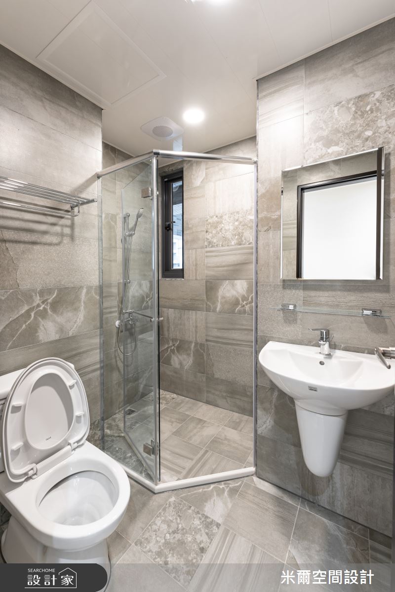 28坪新成屋(5年以下)＿北歐風浴室案例圖片＿米爾空間設計＿米爾_珥悅_桃園中壢之20