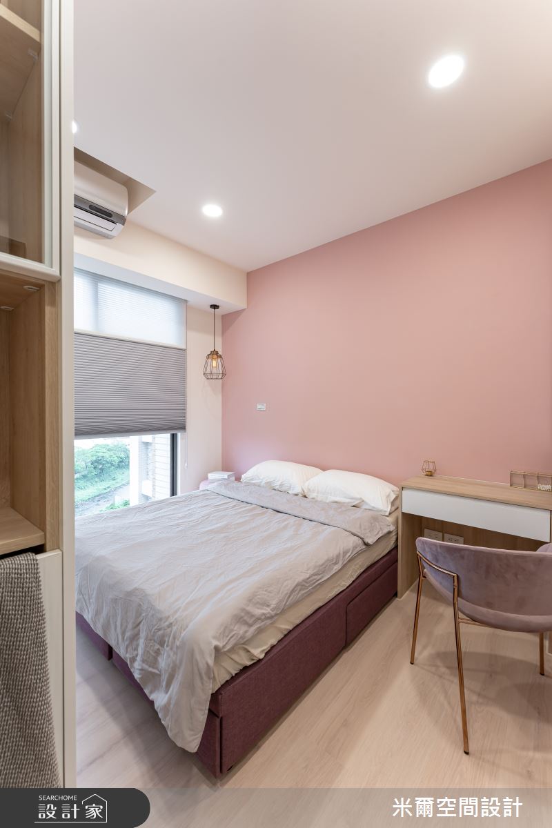 28坪新成屋(5年以下)＿北歐風臥室案例圖片＿米爾空間設計＿米爾_珥悅_桃園中壢之24