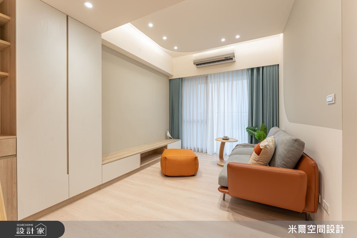 28坪新成屋(5年以下)＿北歐風客廳案例圖片＿米爾空間設計＿米爾_珥悅_桃園中壢之13