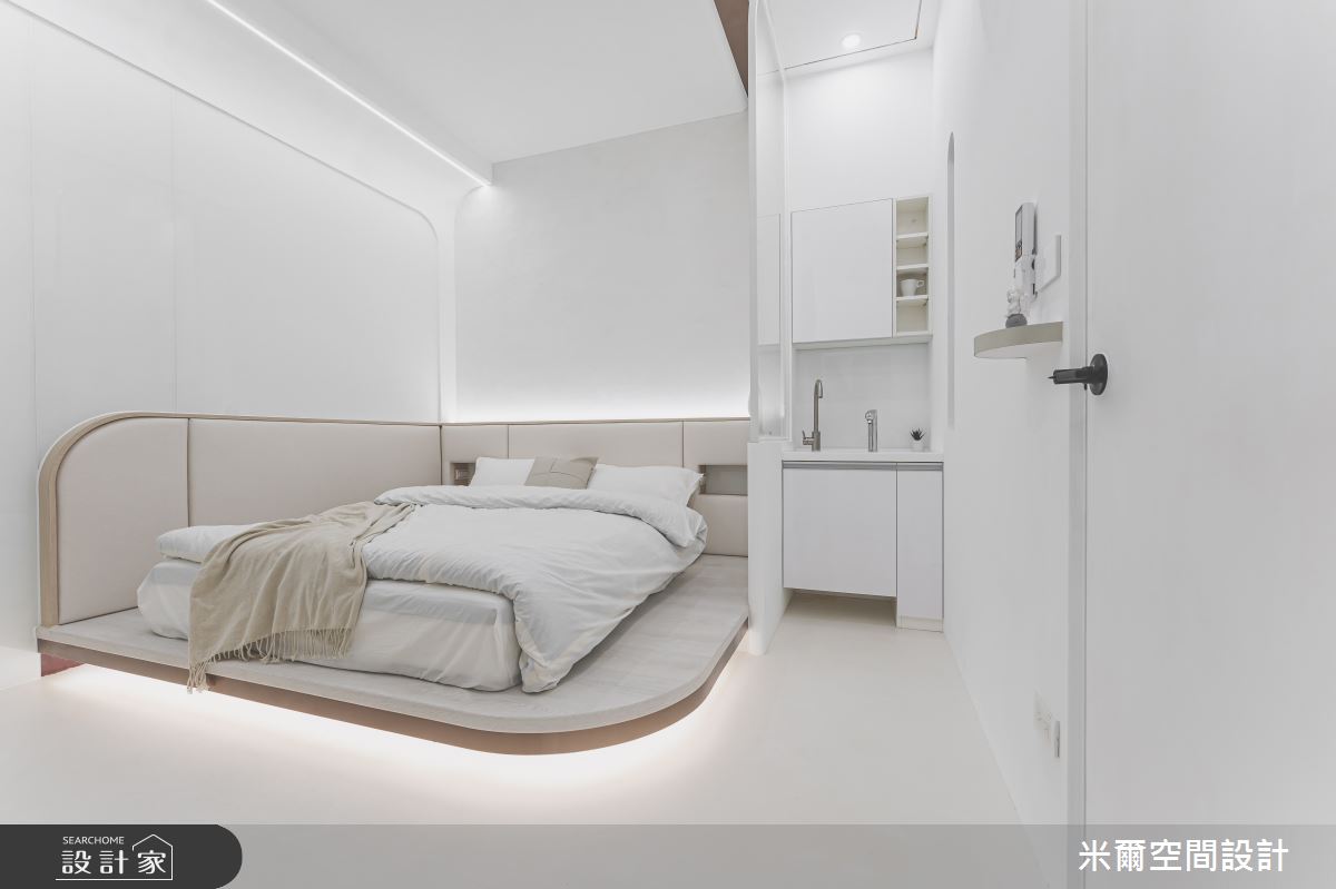 6坪中古屋(5~15年)＿現代科技風臥室案例圖片＿米爾空間設計＿米爾_境秘_台中大肚之1