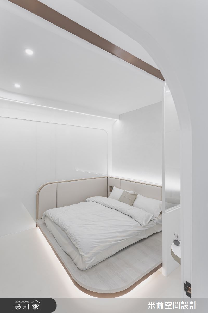 6坪中古屋(5~15年)＿現代科技風臥室案例圖片＿米爾空間設計＿米爾_境秘_台中大肚之10