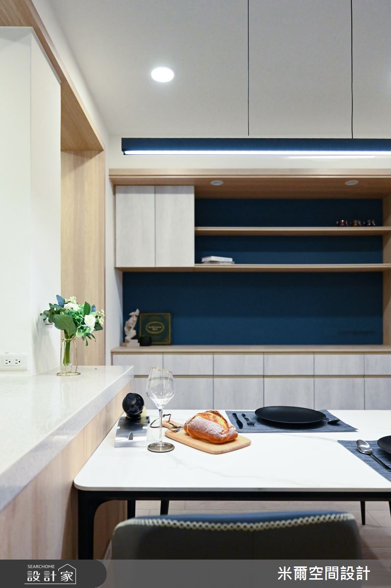 55坪老屋(16~30年)＿北歐風餐廳中島案例圖片＿米爾空間設計＿米爾_原始生活_新竹竹東之9