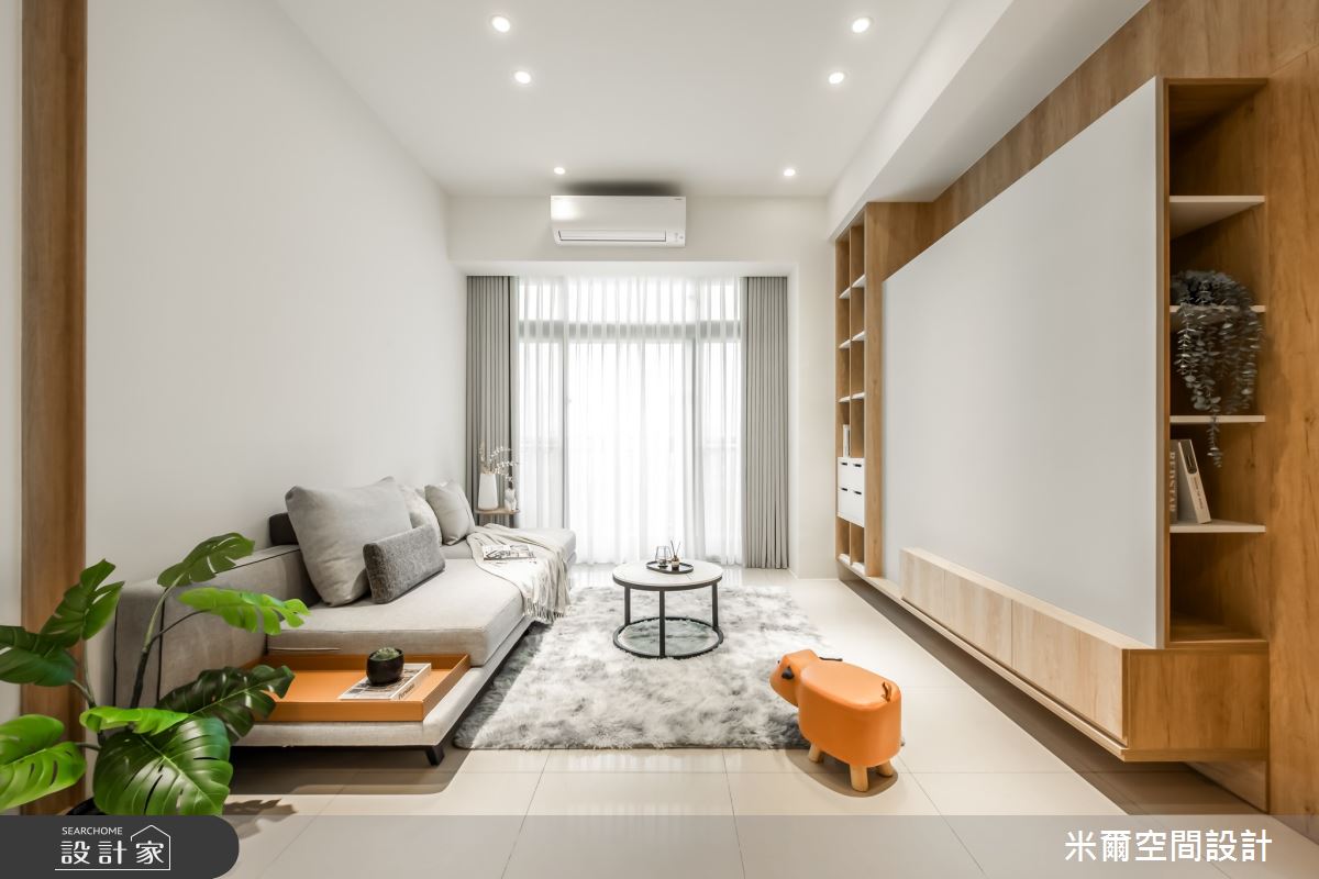 40坪老屋(16~30年)＿北歐風客廳案例圖片＿米爾空間設計＿米爾_一品博觀_新竹市之2