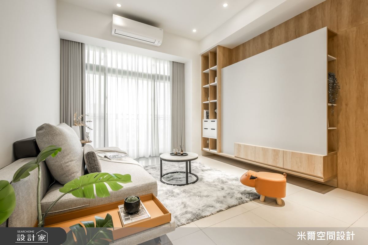 40坪老屋(16~30年)＿北歐風客廳案例圖片＿米爾空間設計＿米爾_一品博觀_新竹市之3