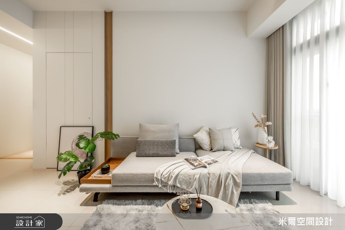 40坪老屋(16~30年)＿北歐風客廳案例圖片＿米爾空間設計＿米爾_一品博觀_新竹市之5