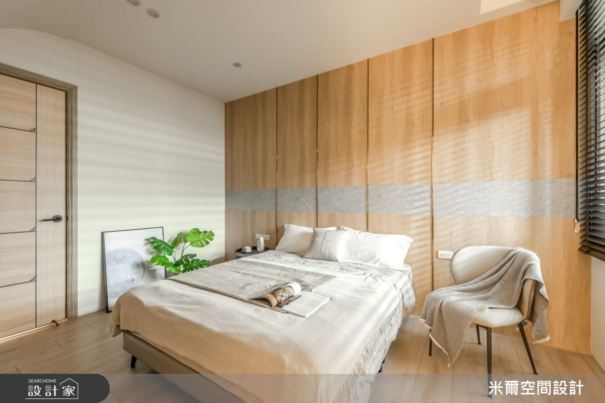 40坪老屋(16~30年)＿北歐風臥室案例圖片＿米爾空間設計＿米爾_一品博觀_新竹市之19
