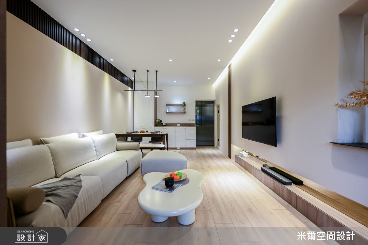 50坪老屋(16~30年)＿北歐風客廳餐廳案例圖片＿米爾空間設計＿米爾_透天舊屋翻新_新竹北埔之6