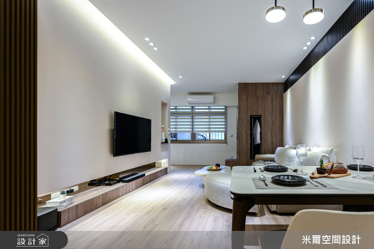 50坪老屋(16~30年)＿北歐風客廳餐廳案例圖片＿米爾空間設計＿米爾_透天舊屋翻新_新竹北埔之7