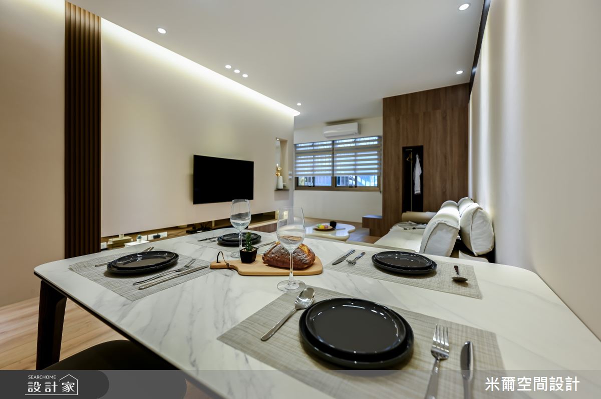 50坪老屋(16~30年)＿北歐風客廳餐廳案例圖片＿米爾空間設計＿米爾_透天舊屋翻新_新竹北埔之8