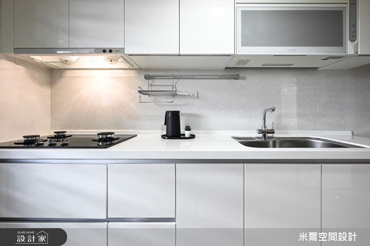 25坪新成屋(5年以下)＿現代風廚房案例圖片＿米爾空間設計＿米爾_超站S_台北大同之6