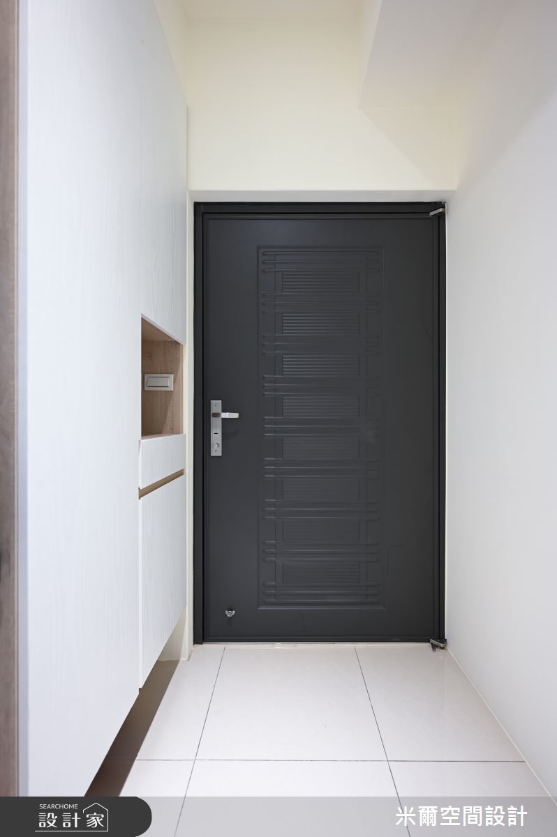 25坪中古屋(5~15年)＿北歐風玄關案例圖片＿米爾空間設計＿米爾_四君子_新竹竹北之1