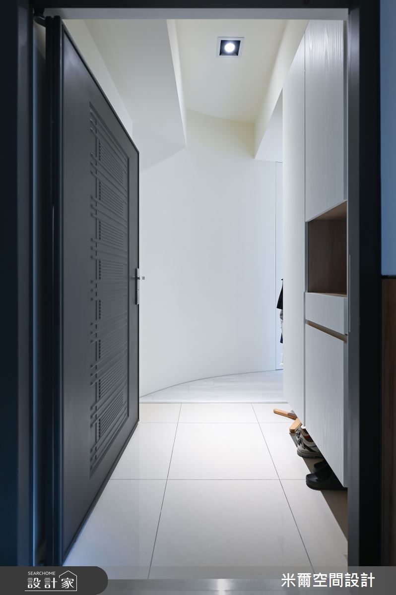 25坪中古屋(5~15年)＿北歐風玄關案例圖片＿米爾空間設計＿米爾_四君子_新竹竹北之2