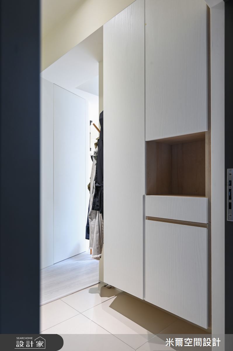 25坪中古屋(5~15年)＿北歐風玄關案例圖片＿米爾空間設計＿米爾_四君子_新竹竹北之3