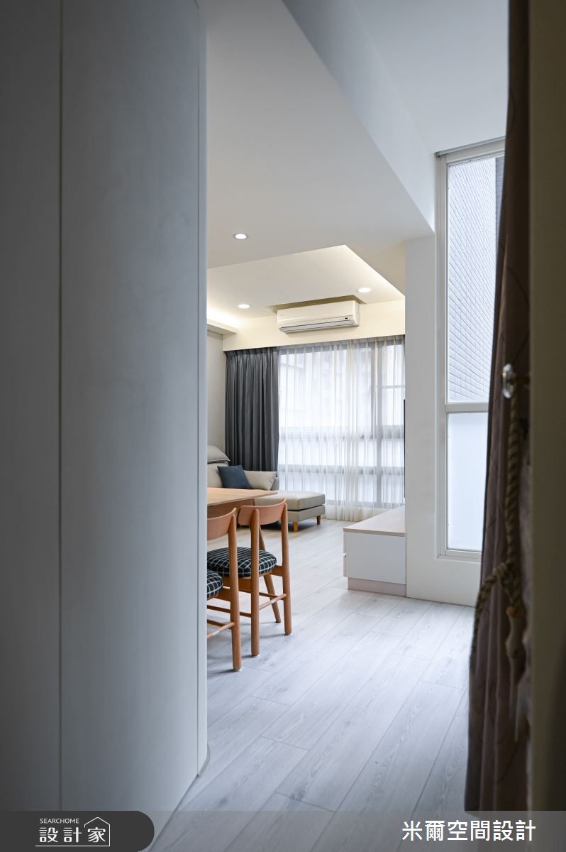 25坪中古屋(5~15年)＿北歐風玄關案例圖片＿米爾空間設計＿米爾_四君子_新竹竹北之4